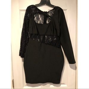 Fashionnova About Last Night Black Lace Dress